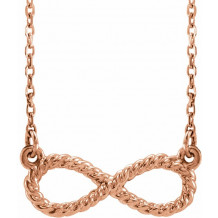 14K Rose Rope Infinity-Inspired 18 Necklace - 865616002P