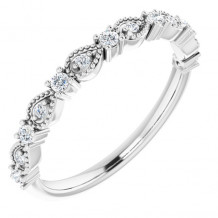 14K White 1/5 CTW Diamond Anniversary Band - 124183600P