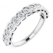 14K White 3/4 CTW Diamond Anniversary Band - 1235966041P