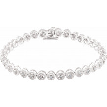 14K White 1 CTW Diamond 7 Bracelet - 69492100P