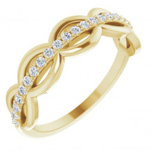 14K Yellow 1/5 CTW Diamond Anniversary Band - 123921601P