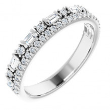 14K White 1/2 CTW Diamond Anniversary Band - 124021600P