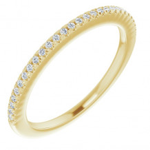 14K Yellow 1/8 CTW Diamond French-Set Anniversary Band - 123123601P