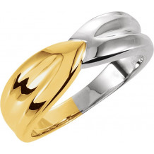 14K Yellow & White Fashion Ring - 50277267301P