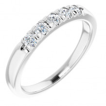 14K White 1/3 CTW Diamond French-Set Anniversary Band - 1238826012P