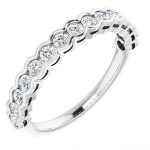14K White 1/2 CTW Diamond Anniversary Band - 1235966033P
