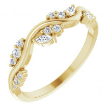 14K Yellow 1/6 CTW Diamond Anniversary Band - 124066601P