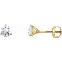 14K Yellow 3/4 CTW Diamond Earrings - 6623460049P