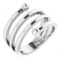 14K White Negative Space Ring - 51739101P