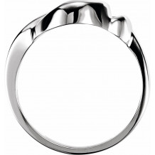 14K White Freeform Ring - 5703105292P