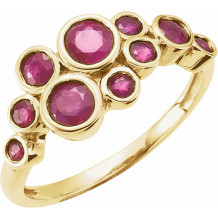 14K Yellow Ruby Bezel-Set Ring - 68284101P