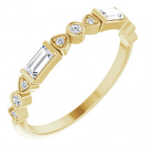 14K Yellow 1/4 CTW Diamond Anniversary Band - 124063601P