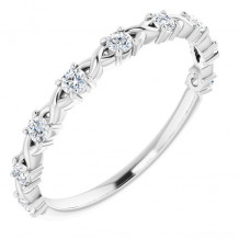 14K White 1/4 CTW Diamond Anniversary Band - 1236266021P