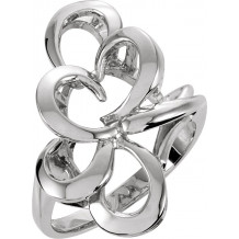 14K White Metal Fashion Ring - 525519754P