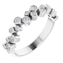 14K White 1/5 CTW Diamond Anniversary Band - 123804600P
