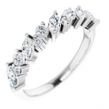 14K White 3/4 CTW Diamond Anniversary Band - 123915600P