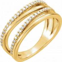 14K Yellow 1/4 CTW Diamond Ring - 123138601P