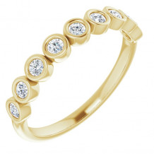 14K Yellow 1/4 CTW Diamond Anniversary Band - 1229686006P