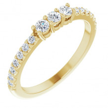 14K Yellow 1/3 CTW Diamond Anniversary Band - 124006605P