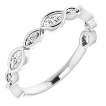 14K White 3/8 CTW Diamond Anniversary Band - 1236336021P