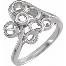 14K White Freeform Ring - 41424516P