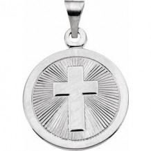 Sterling Silver 19 mm Confirmation Medal