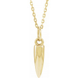 14K Yellow Geometric 16-18 Necklace - 86637601P photo