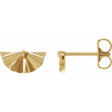 14K Yellow Geometric Earrings - 86883601P photo