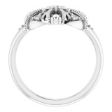 14K White 1/4 CTW Diamond Vintage-Inspired Ring - 124057600P photo 2