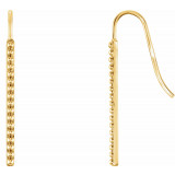 14K Yellow Beaded Earrings - 86499601P photo