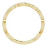 14K Yellow 1/5 CTW Diamond Infinity-Inspired Anniversary Band - 123409601P photo 2