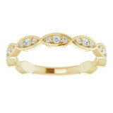 14K Yellow 1/5 CTW Diamond Infinity-Inspired Anniversary Band - 123409601P photo 3