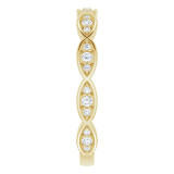 14K Yellow 1/5 CTW Diamond Infinity-Inspired Anniversary Band - 123409601P photo 4