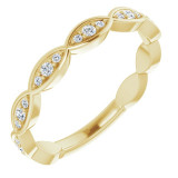 14K Yellow 1/5 CTW Diamond Infinity-Inspired Anniversary Band - 123409601P photo