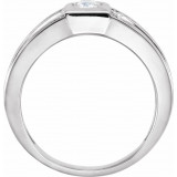 14K White/Yellow 1/4 CTW Diamond Rope Ring - 65162060001P photo 2