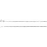 Platinum 1 mm Adjustable Diamond-Cut Cable Chain 6 1/2-7 1/2 Bracelet - CH12360042P photo 2