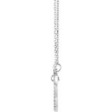 14K White 1/5 CTW Diamond Small Heart 16 Necklace - 66415100006P photo 3