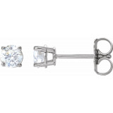 14K White 1/2 CTW Diamond Earrings - 187460058P photo