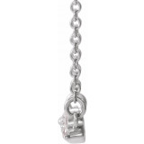 14K White 1/4 CTW Diamond Graduated 18 Necklace - 86860615P photo 2