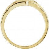 14K Yellow 9x8 mm Heart Signet Ring - 562271936P photo 2