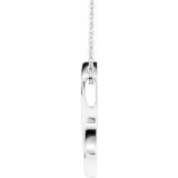 14K White Freeform 16-18 Necklace - 86734600P photo 2