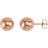 14K Rose 8 mm Ball Earrings - 208651023P photo