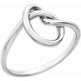 14K White Knot Design Ring - 861771000P photo 3