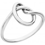 14K White Knot Design Ring - 861771000P photo