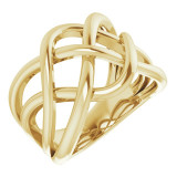 14K Yellow Criss-Cross Ring - 65212060000P photo