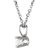 14K White 1/4 CTW Diamond 18 Necklace - 2839260001P photo 2