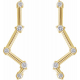 14K Yellow 1/10 CTW Diamond Constellation Earring Climbers - 86903601P photo 2