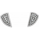 14K White 1/10 CTW Diamond Earrings - 86465600P photo 2