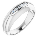 14K White 1/4 CTW Diamond Men's Ring - 98526012P photo