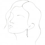 14K White Chain Earrings - 65233960000P photo 3